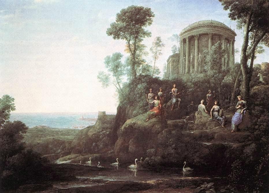 Claude Lorrain Apollo and the Muses on Mount Helion